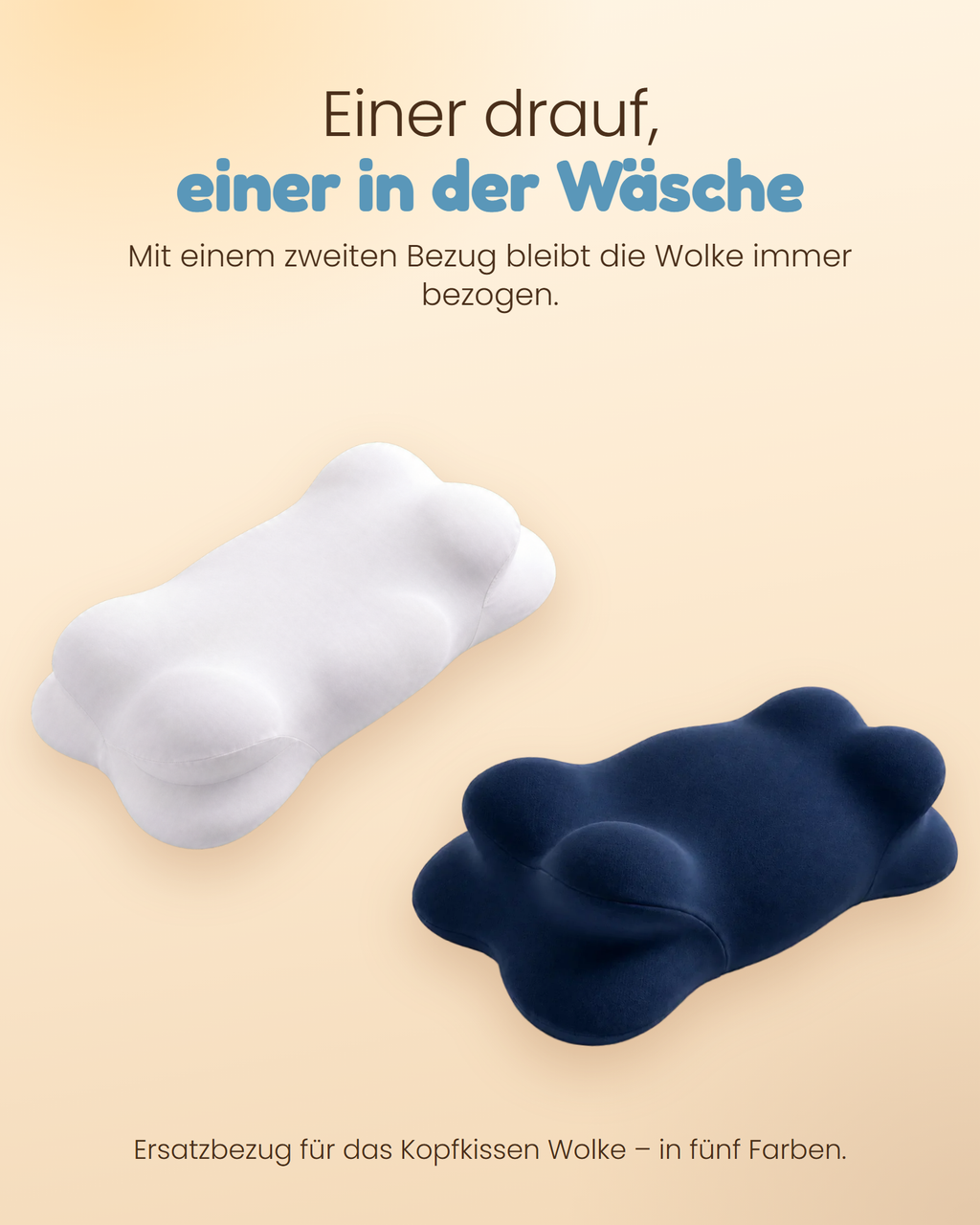 Zweiter Bezug für die Wolke – einer drauf, einer in der Wäsche